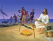 Picture, Jesus on Beach